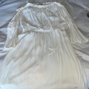 Off the shoulders white dress